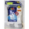 Image 1 : WHITE CREW SOCKS 12-16 SIZE 6-PACK FRUIT OF