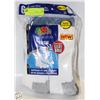 Image 1 : WHITE CREW SOCKS 12-16 SIZE 6-PACK FRUIT OF
