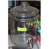 Image 1 : GLASS BEVERAGE DISPENSER WITH LID AND SPOUT