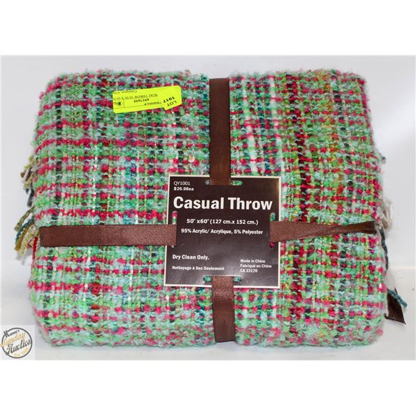 NEW CASUAL THROW 50 IN X 60 IN