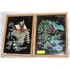 Image 1 : 2 HANDPAINTED FRAMED ESTATE WALL HANGINGS