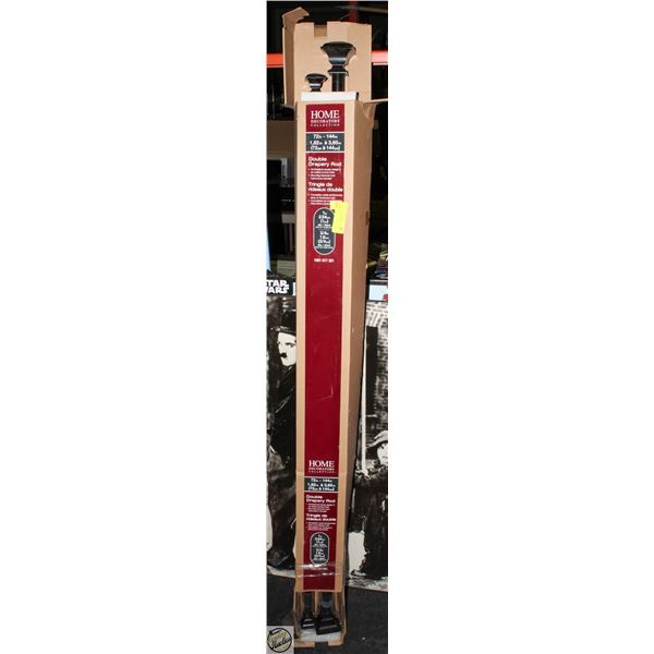 DOUBLE DRAPERY ROD 72”-144”
