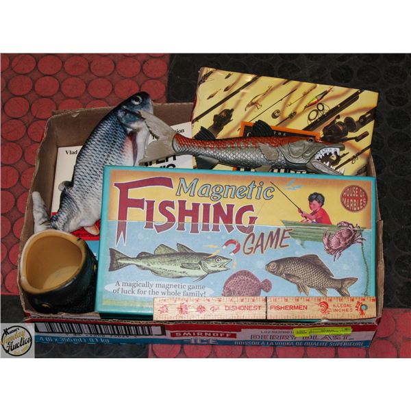 FISH BEVERAGE HOLDER, FISHING GAME