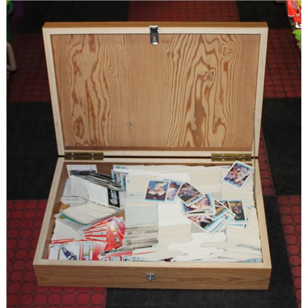 BOX OF ASSORTED SPORTS CARDS