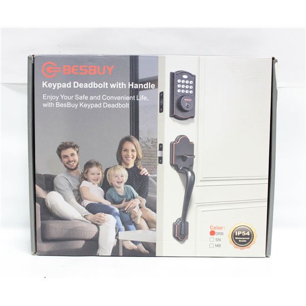BESBUY KEYPAD DEADBOLT WITH HANDLE