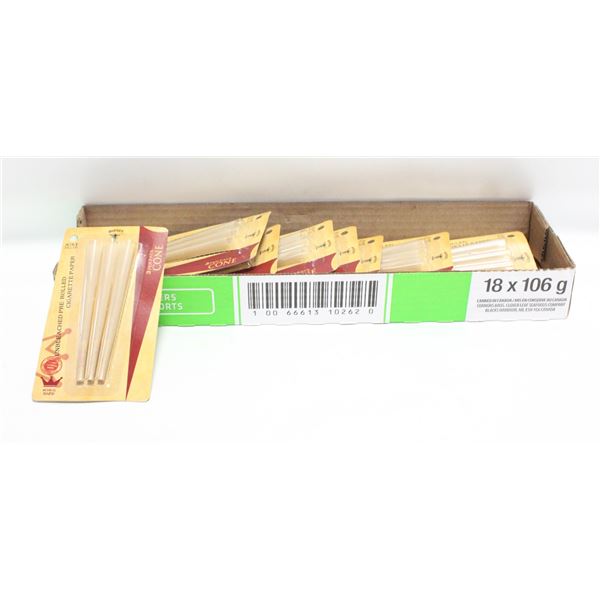 11 X 3 PACKS SEALED HORNET UNBLEACHED PRE-ROLLED