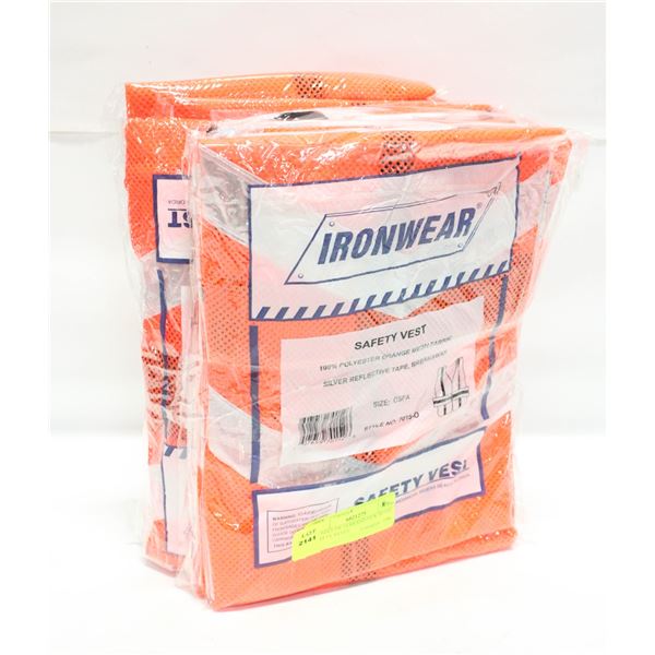 BUNDLE OF 10 BRAND NEW HI-VIZ SAFETY VESTS