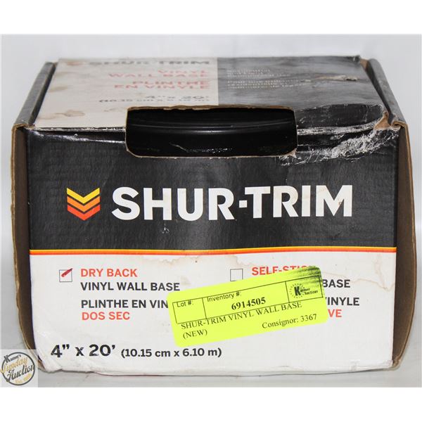 SHUR-TRIM VINYL WALL BASE (NEW)