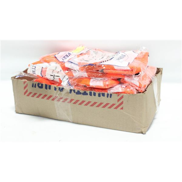 BUNDLE OF 10 BRAND NEW HI-VIZ SAFETY VESTS
