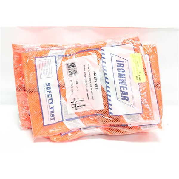 BUNDLE OF 10 BRAND NEW HI-VIZ SAFETY VESTS