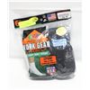 Image 1 : SHORT BLACK BOOT CREW SOCKS 12-16 SIZE 6-PACK