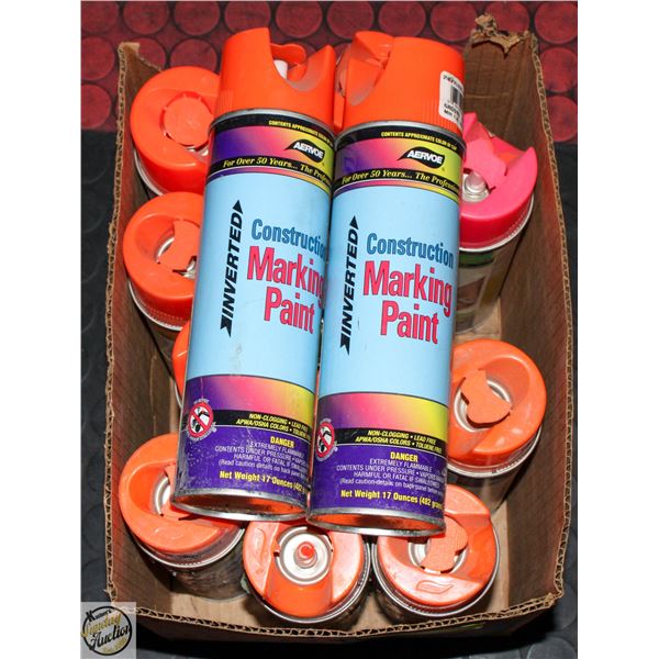 12 AEROSOL MARKING PAINT