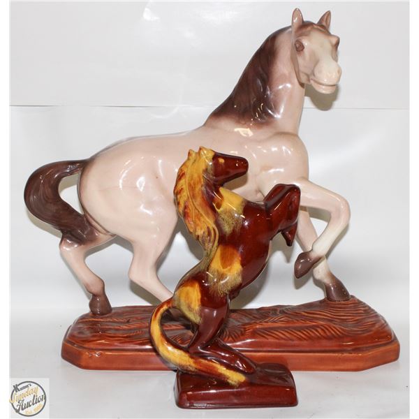 VINTAGE CERAMIC HORSE FIGURINES