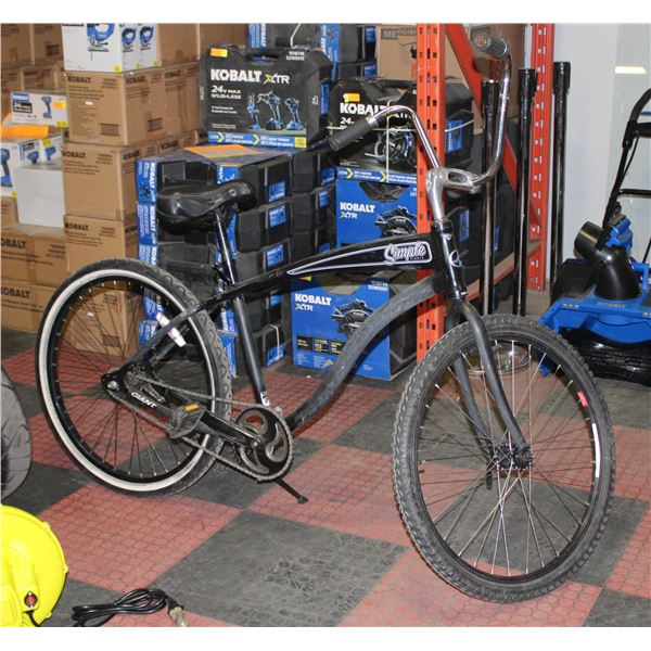 SIMPLE SINGLE CRUISER SINGLE GEAR BIKE