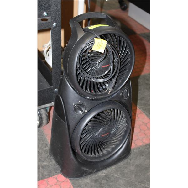 HONEYWELL DOUBLE FAN BLACK COLOUR