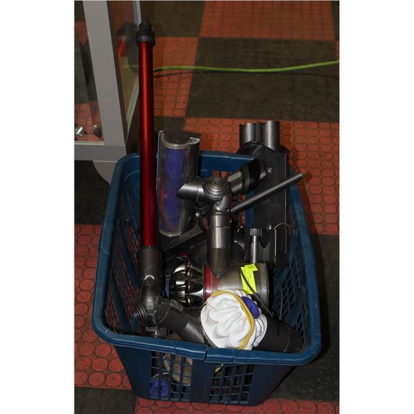 LARGE LOT OF DYSON PARTS & VACUUMS