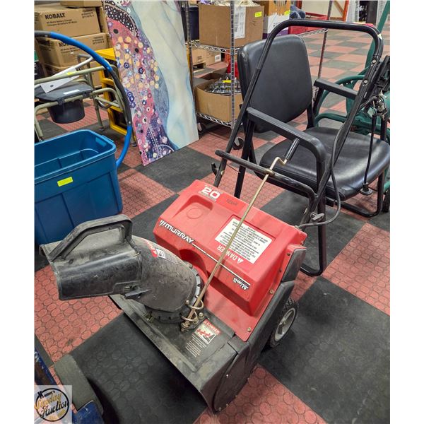 MURRAY 20" ELECTRIC SNOW BLOWER