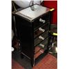 Image 1 : BAILIFF SEIZED: MIRROR MAKEUP STAND 6 DRAWERS