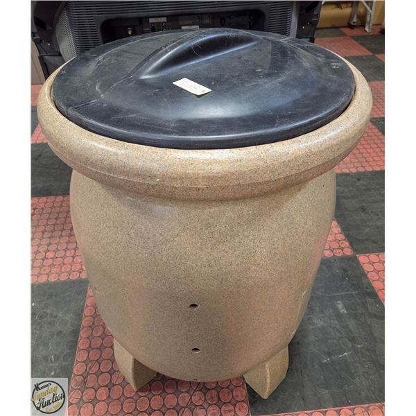 COMPOST BARRELL WITH LID-ESTATE