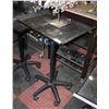 Image 1 : BAILIFF SEIZED: ROLLING BLACK TRAY STAND