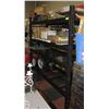 Image 1 : BAILIFF SEIZED:4 TIER INDUSTRIAL BLACK METAL SHELF