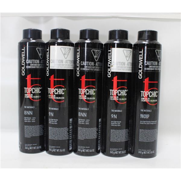 BAILIFF SEIZED (5) TOPCHIC HAIR COLOR BOTTLES