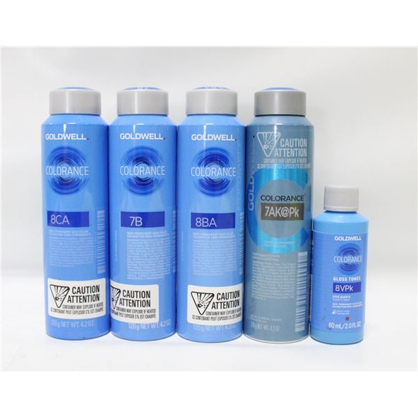 BAILIFF SEIZED (5) ASSORTED GOLDWELL