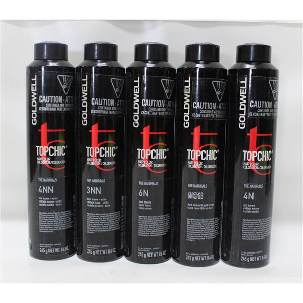 BAILIFF SEIZED (5) GOLDWELL TOPCHIC 4N, 4NN,