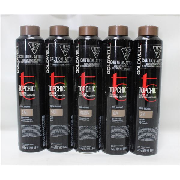 BAILIFF SEIZED (5) GOLDWELL TOPCHIC 2A, 5A,