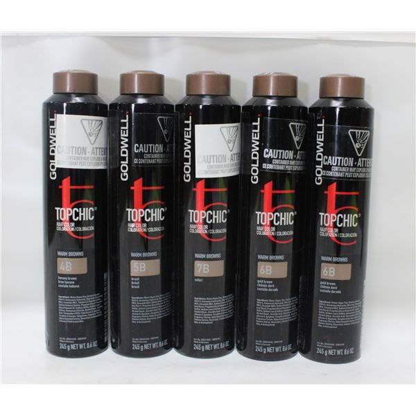 BAILIFF SEIZED (5) GOLDWELL TOPCHIC 4B, 5B,