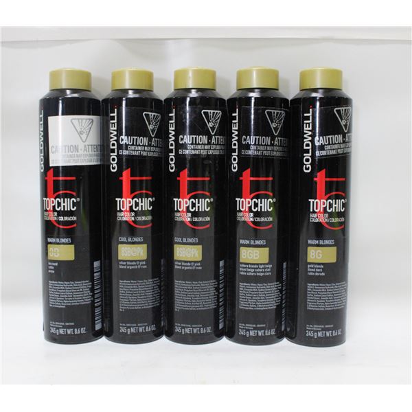 BAILIFF SEIZED (5) GOLDWELL TOPCHIC 8B, 8G,