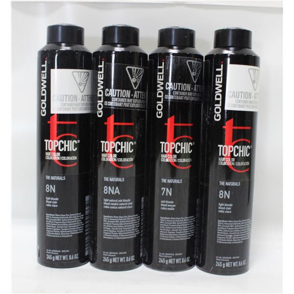 BAILIFF SEIZED (4) GOLDWELL TOPCHIC 7N, 8N,