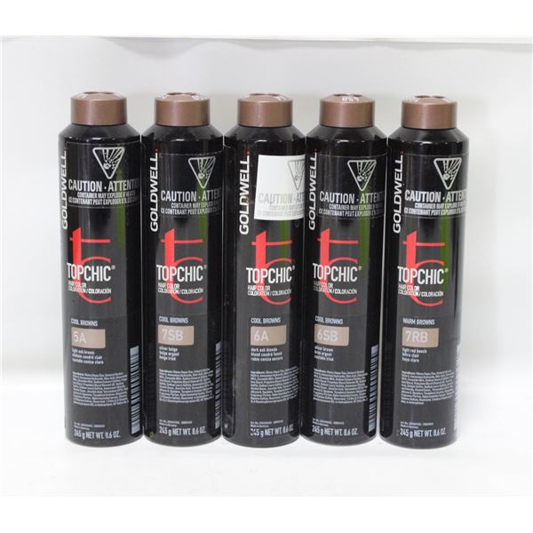 BAILIFF SEIZED (5) GOLDWELL TOPCHIC 5A, 6A,