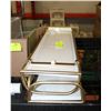 Image 1 : BAILIFF SEIZED: PAIR OF WHITE/GOLD SHELVES