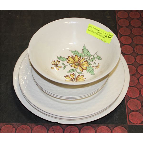 8PC ROYAL DAISY DISHWARE
