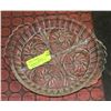 Image 1 : PINWHEELS CRYSTAL 4 SECTION DIVIDED DISH
