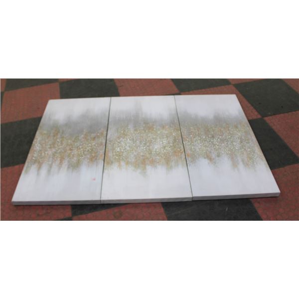 BAILIFF SEIZED: 3PC CANVAS ART
