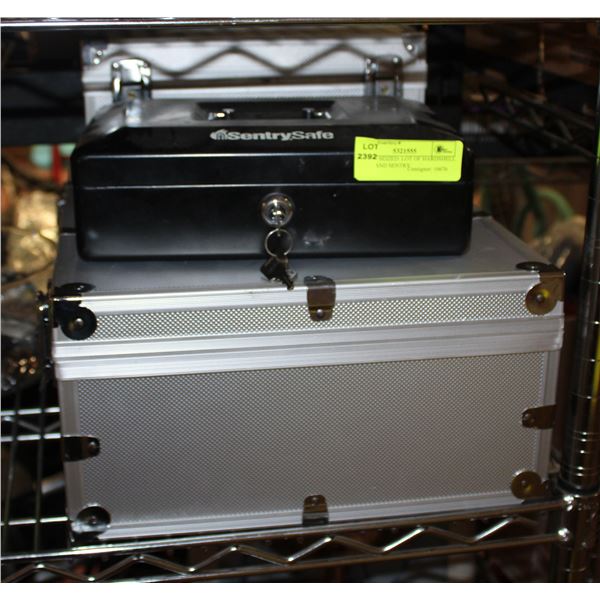 BAILIFF SEIZED: LOT OF HARDSHELL CASES AND SENTRY