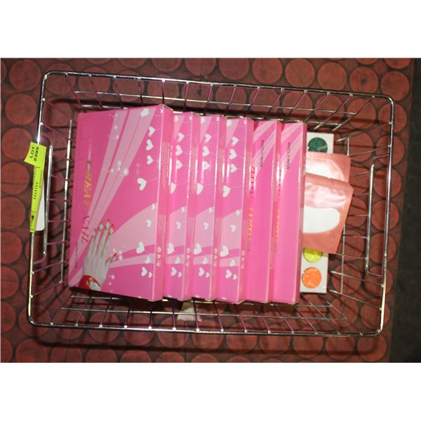 BAILIFF SEIZED: BASKET OF NAIL EXTENSIONS