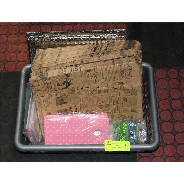 BAILIFF SEIZED BASKET OF UNUSED RECYCLED