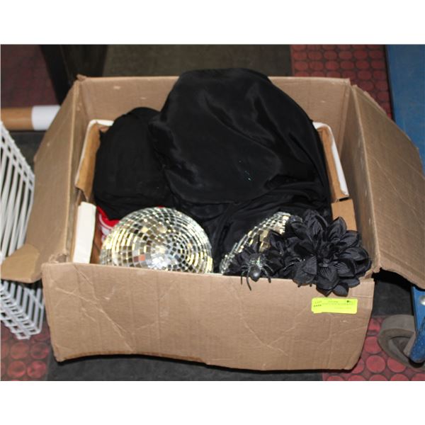 BAILIFF SEIZED: BOX OF ASSORTED DECOR