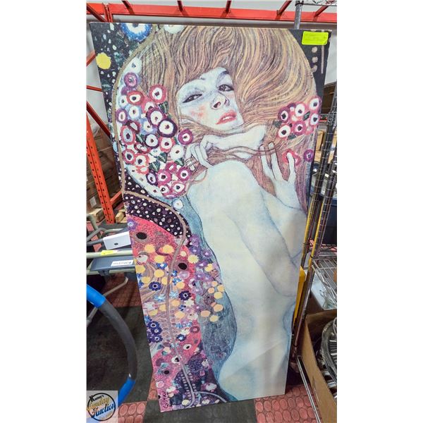 55” X 22” EXOTIC LADY PICTURE