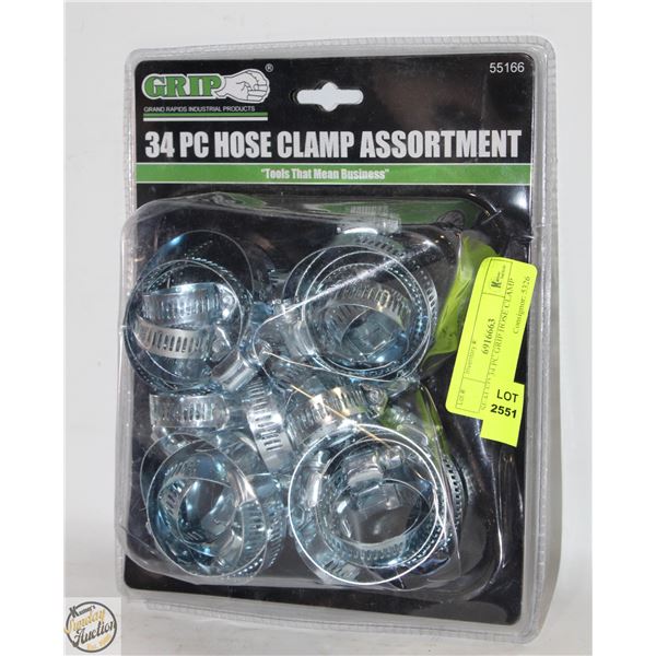 SEALED 34 PC GRIP HOSE CLAMP