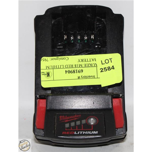 MILWAUKEE M18 RED LITHIUM XC5.0 BATTERY