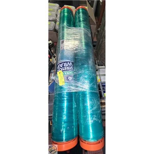 2 ROLLS EXTRA LARGE STRETCH WRAP 30 INCH X 1000FT