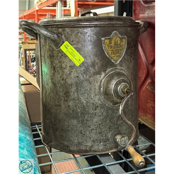 ANTIQUE TRIUMPH BUTTER CHURN - ESTATE