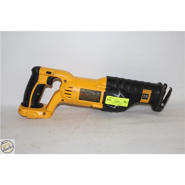 DEWALT VARIABLE SPEED RECIPROCATING SAW NO