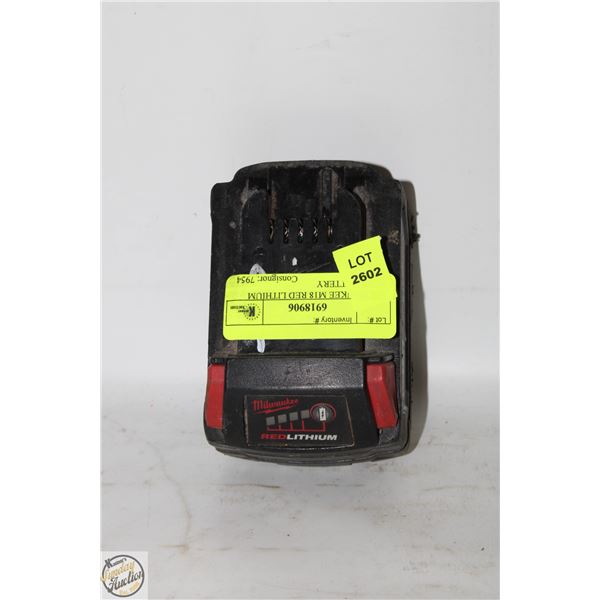MILWAUKEE M18 RED LITHIUM XC5.0 BATTERY