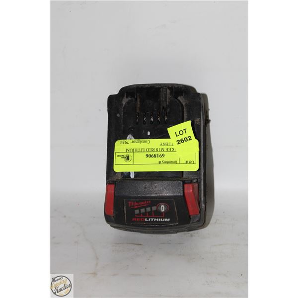 MILWAUKEE M18 RED LITHIUM XC5.0 BATTERY
