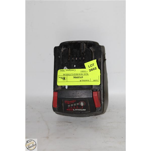 MILWAUKEE M18 RED LITHIUM XC5.0 BATTERY